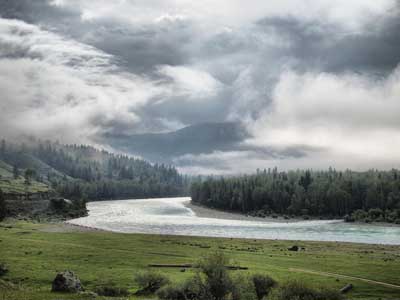 Слияние рек Аргут и Катуни. (© Oldlemmy || panoramio.com)